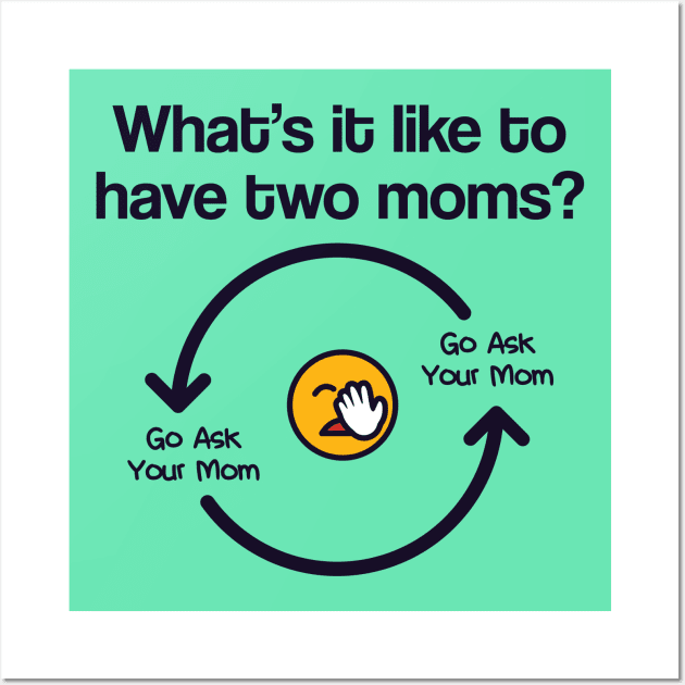 Endless loop of "go ask your mom" Wall Art by DiverseFamily